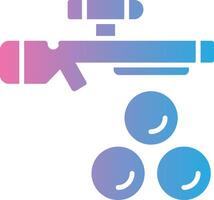 Paintball Glyph Gradient Icon Design vector