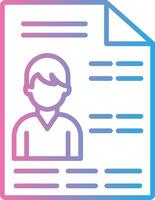File Line Gradient Icon Design vector