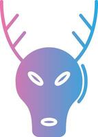 Stag Glyph Gradient Icon Design vector