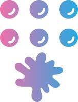 Paintballs Glyph Gradient Icon Design vector