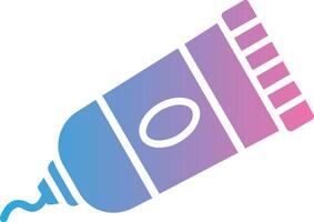 Paint Tube Glyph Gradient Icon Design vector