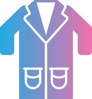 Lab Coat Glyph Gradient Icon Design vector