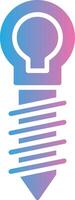 Hoop Glyph Gradient Icon Design vector