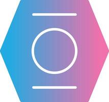 Nut Glyph Gradient Icon Design vector