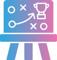 Game Plan Glyph Gradient Icon Design vector