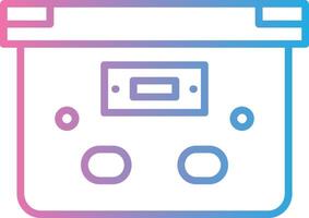 Box Line Gradient Icon Design vector