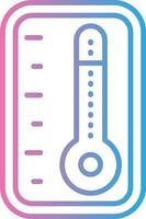 Thermometer Line Gradient Icon Design vector