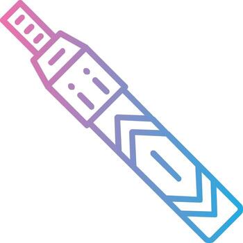 Corrector Line Gradient Icon Design vector