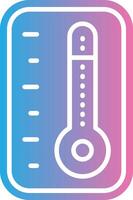 Thermometer Glyph Gradient Icon Design vector