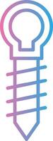Hoop Line Gradient Icon Design vector
