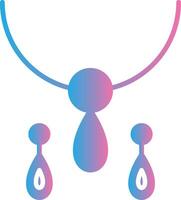 Jewelry Glyph Gradient Icon Design vector