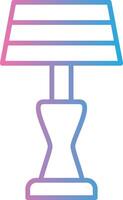 Lamp Line Gradient Icon Design vector