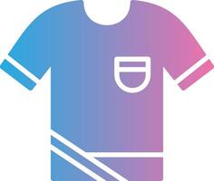 Shirt Glyph Gradient Icon Design vector