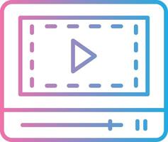 Line Gradient Icon Design vector