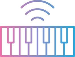 Keyboard Line Gradient Icon Design vector