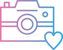 Photo Camera Line Gradient Icon Design vector