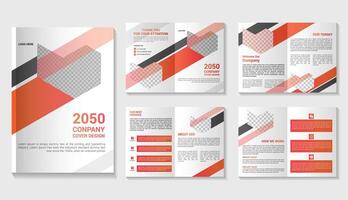 bifold brochure design vector