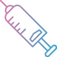 Injection Line Gradient Icon Design vector