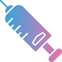 Injection Glyph Gradient Icon Design vector