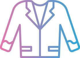 Suit Line Gradient Icon Design vector