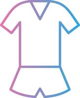 Jumpsuit Line Gradient Icon Design vector