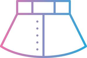 Skirt Line Gradient Icon Design vector