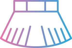 Skirt Line Gradient Icon Design vector