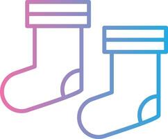 Socks Line Gradient Icon Design vector