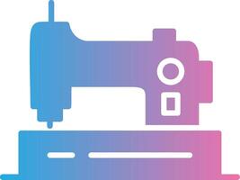 Sewing Machine Glyph Gradient Icon Design vector