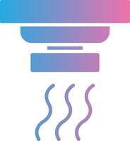 Smoke Detector Glyph Gradient Icon Design vector