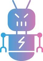 Botnet Glyph Gradient Icon Design vector