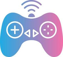 Controller Glyph Gradient Icon Design vector