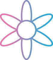 Amaryllis Line Gradient Icon Design vector