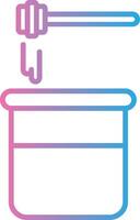 Honey Line Gradient Icon Design vector