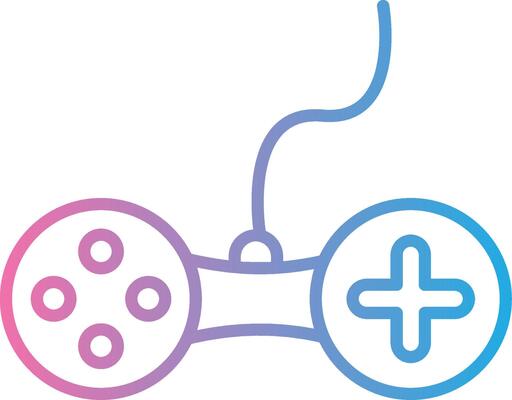 Controller Line Gradient Icon Design