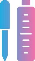 Lipgloss Glyph Gradient Icon Design vector
