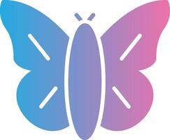 Butterfly Glyph Gradient Icon Design vector