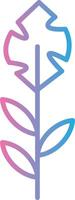 Plant Line Gradient Icon Design vector