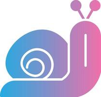 Snail Glyph Gradient Icon Design vector