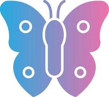 Butterfly Glyph Gradient Icon Design vector