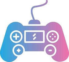 Gaming Console Glyph Gradient Icon Design vector