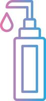 Face Cleanser Line Gradient Icon Design vector