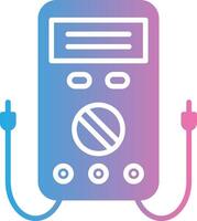 Multimeter Glyph Gradient Icon Design vector