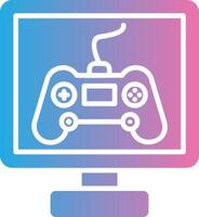 Gaming Glyph Gradient Icon Design vector