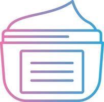 Moisturizer Line Gradient Icon Design vector