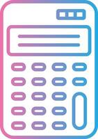 Scientific Calculator Line Gradient Icon Design vector