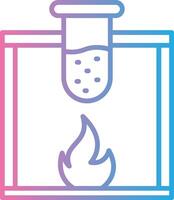 Chemical Line Gradient Icon Design vector