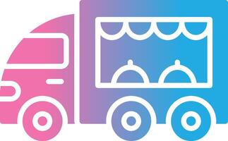 Food Truck Glyph Gradient Icon Design vector