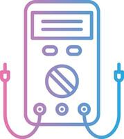 Multimeter Line Gradient Icon Design vector