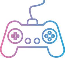 Gamer Line Gradient Icon Design vector